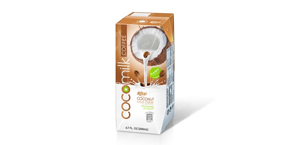 Coco Milk With Coffee Flavour In Prisma Pak 200ml from RITA